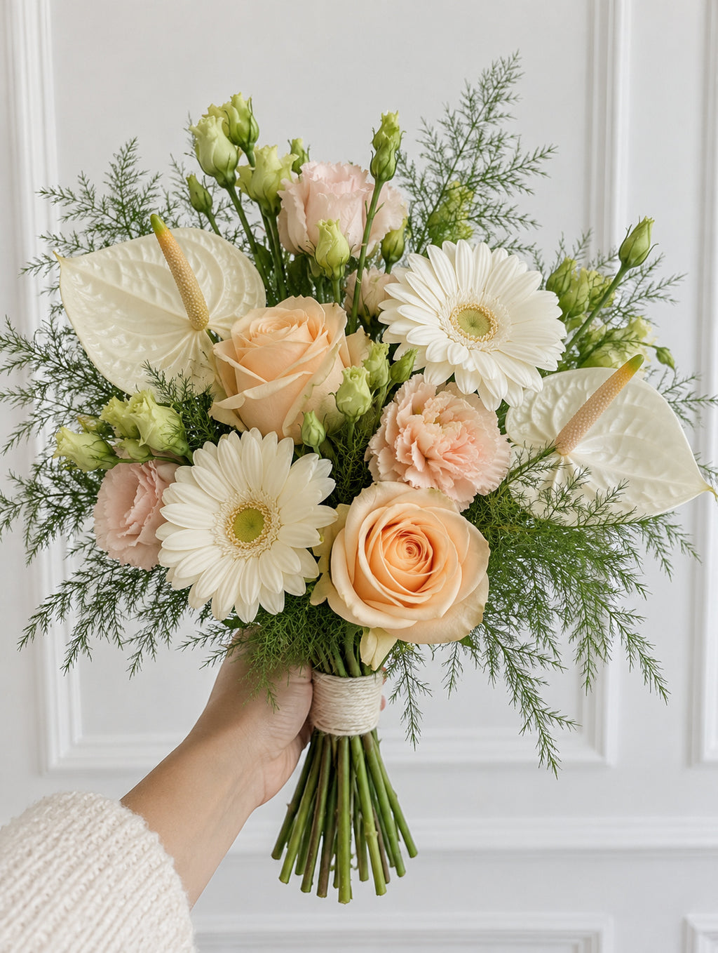 Bouquet de fleurs fraîches PEACH BLOOM