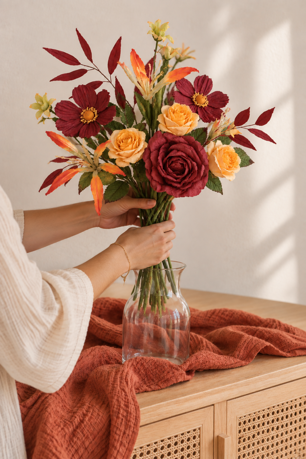 Bouquet de fleurs en papier ÉRABLE