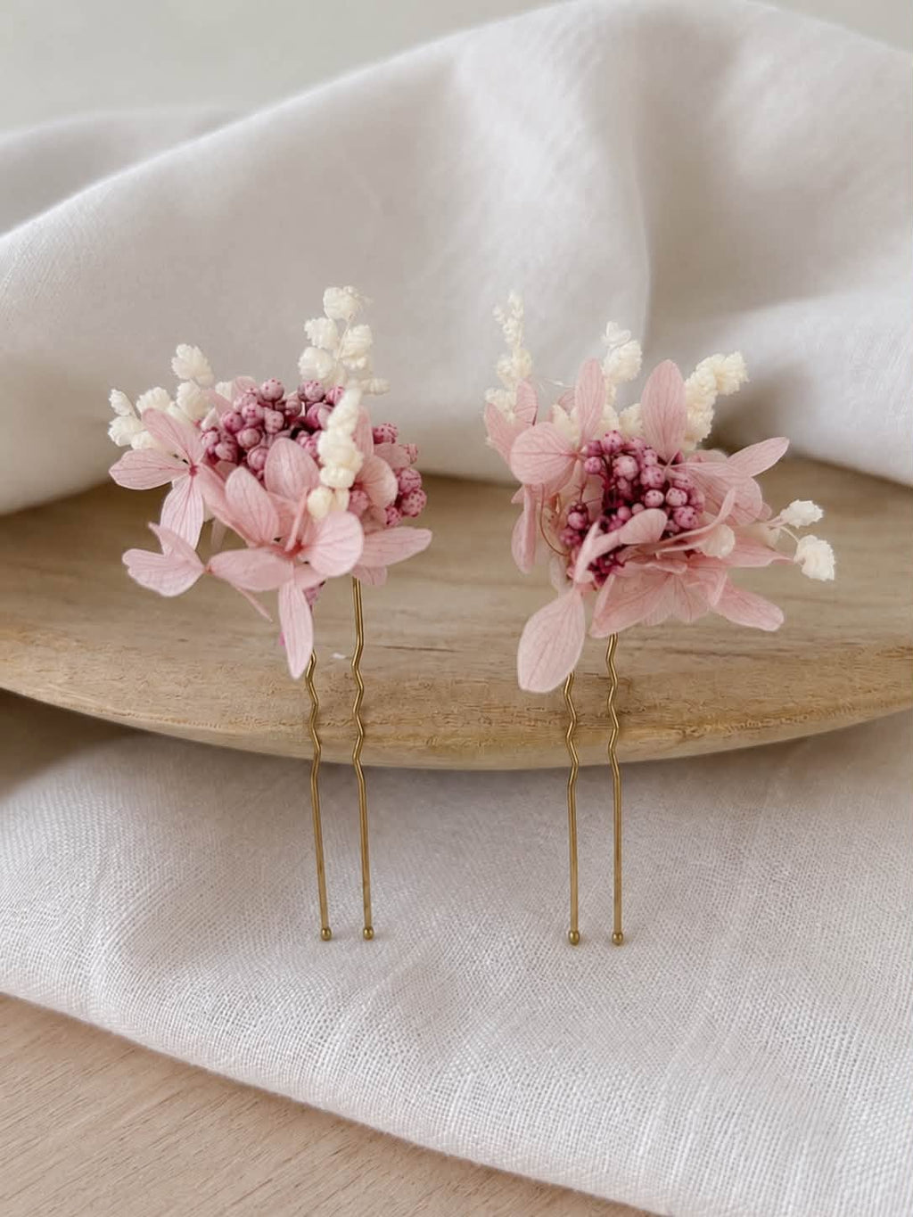 Épingle à cheveux en fleurs séchées DAISY