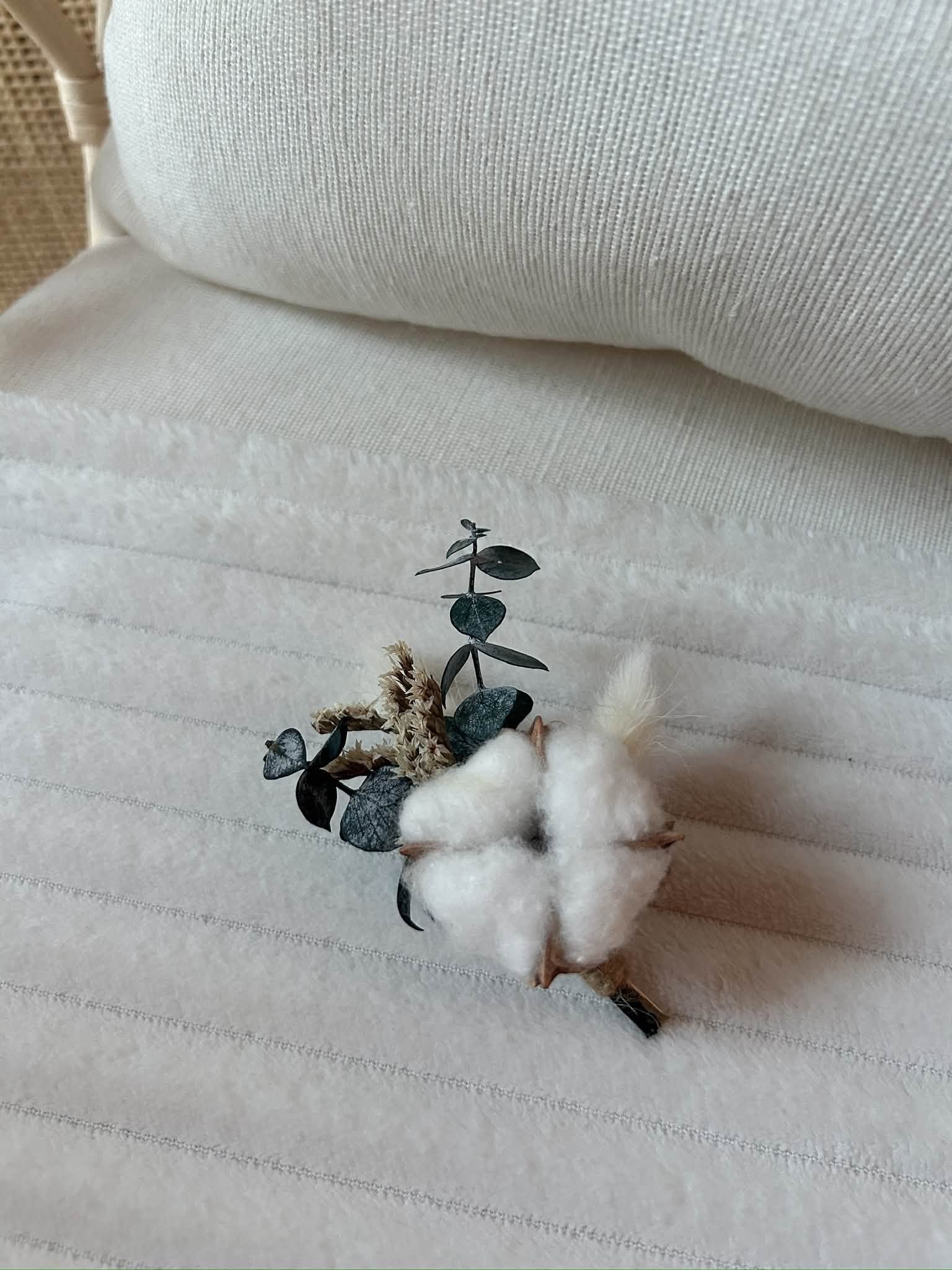 Boutonnière de marié COTON