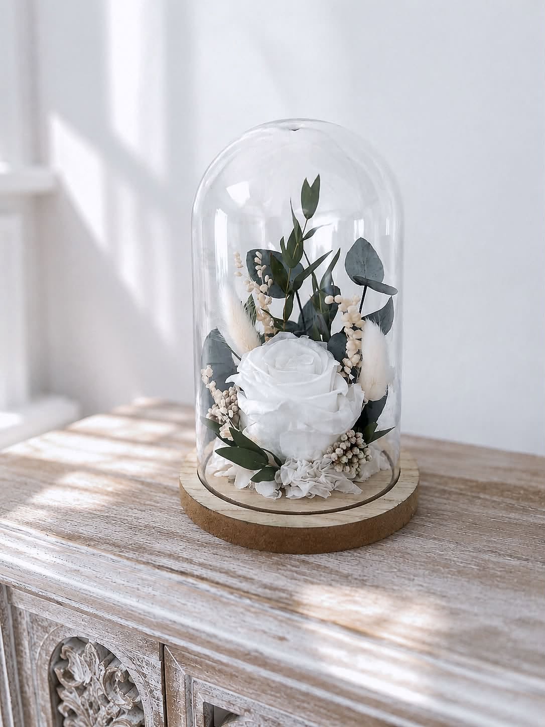 Cloche en fleurs séchées GLORIA