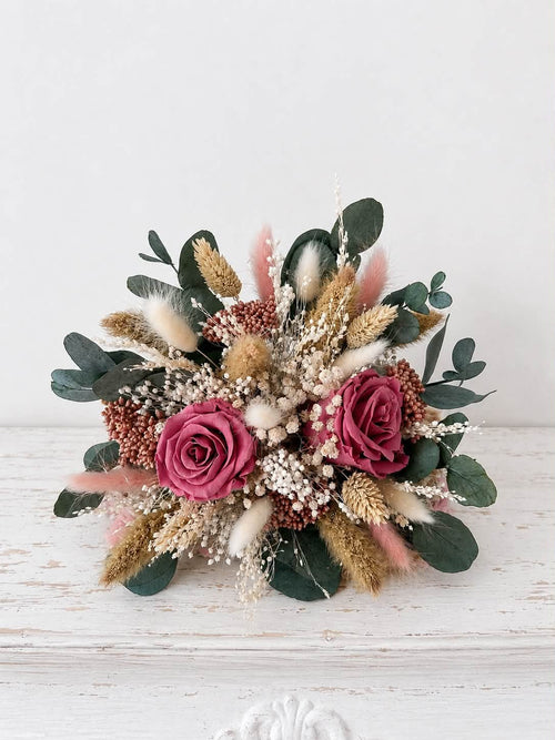 Bouquet de mariée en fleurs séchées MENTON