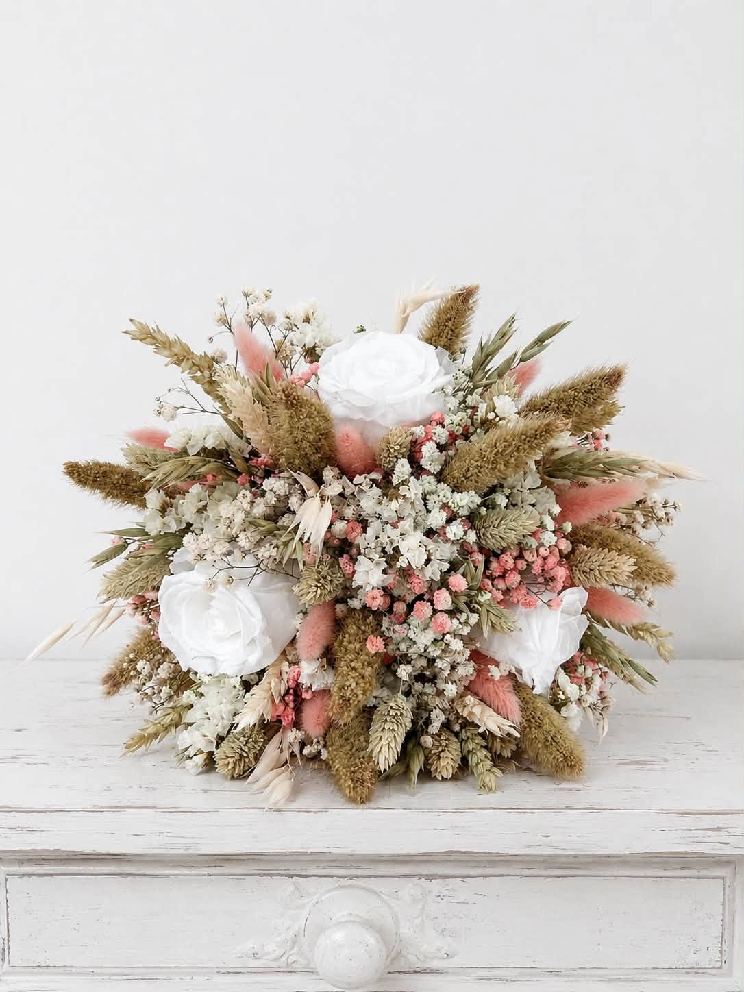 Bouquet de mariée en fleurs séchées PROVENCE