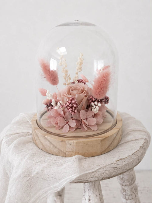Cloche en fleurs séchées DAISY