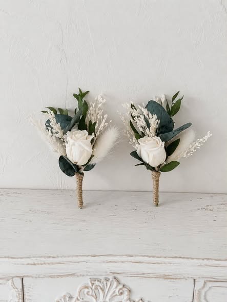 Boutonnière de marié GLORIA