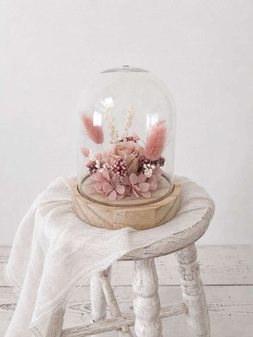 Cloche en fleurs séchées DAISY