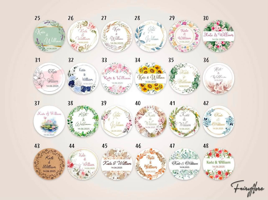 Fleur en cire sur tige personnalisée