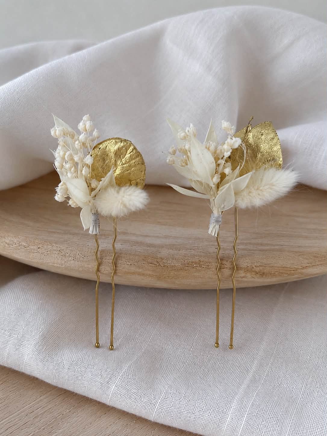 Épingle à cheveux en fleurs séchées VALENSOLE