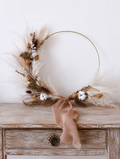 Couronne de fleurs séchées