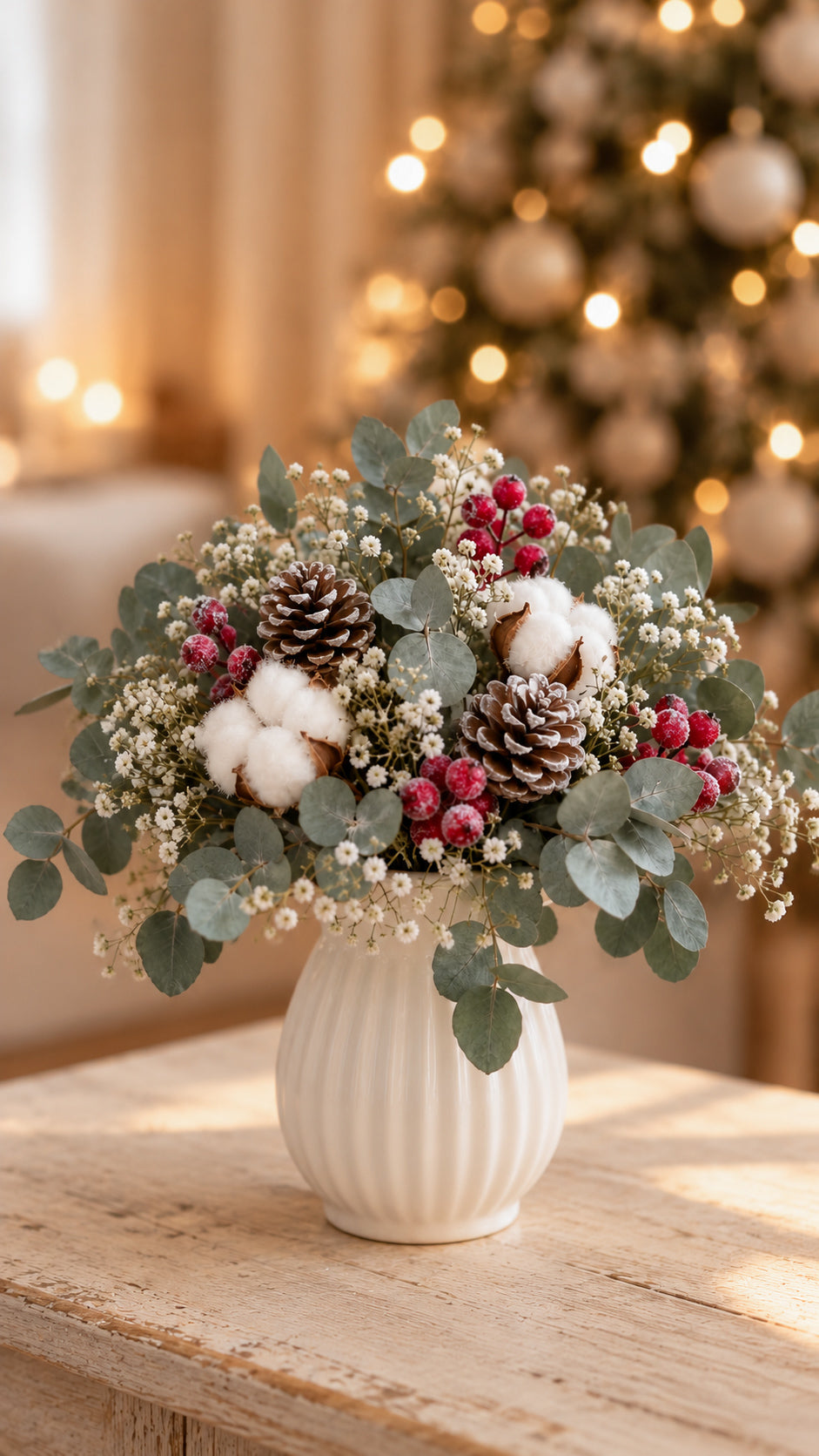 Bouquet de fleurs séchées GIVRÉE
