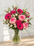 Bouquet de fleurs fraîches FLAMINGO