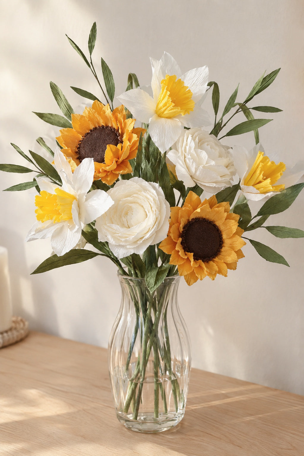 Bouquet de fleurs en papier NARCISSE