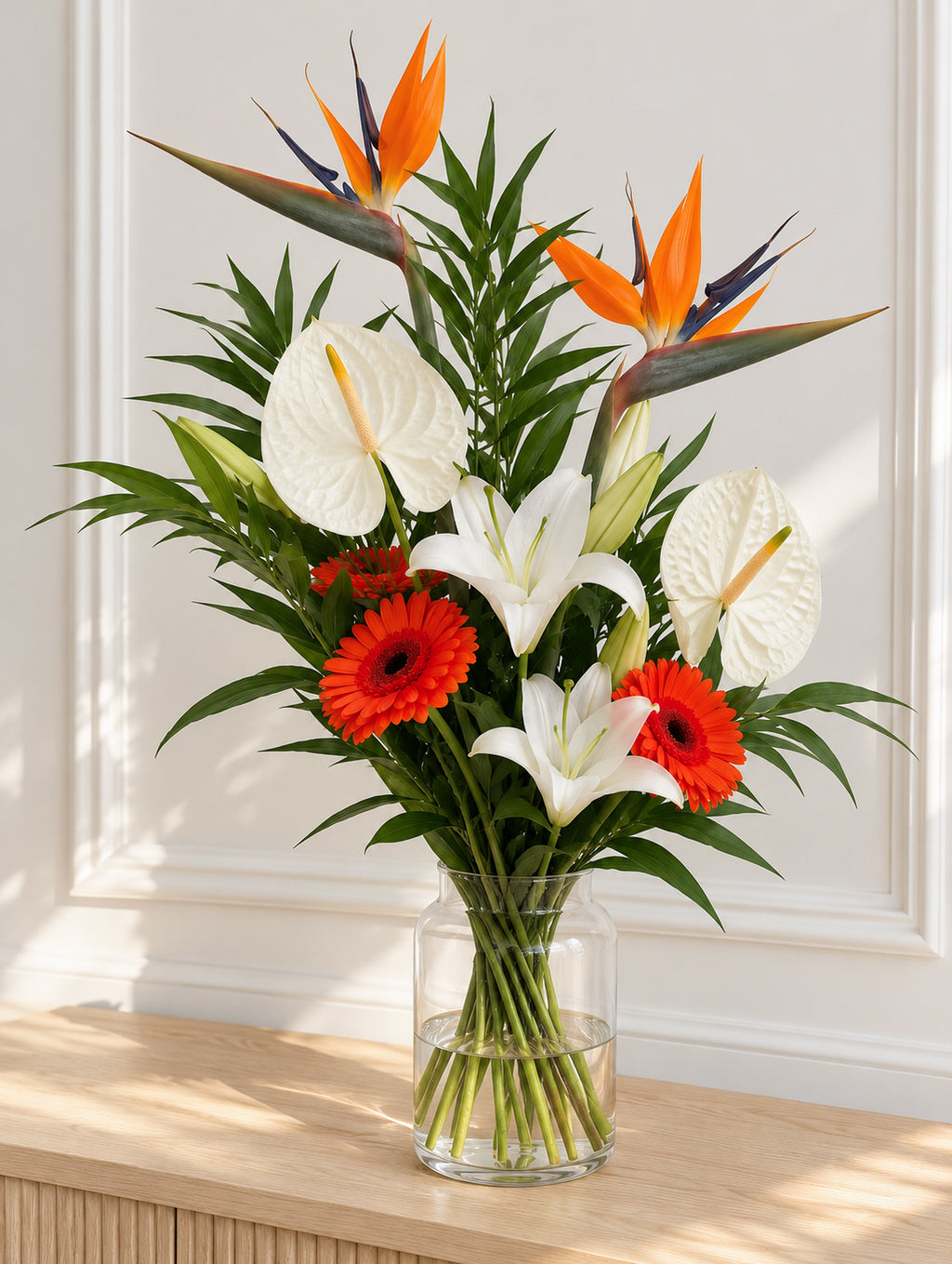 Bouquet de fleurs fraîches PAPAYE