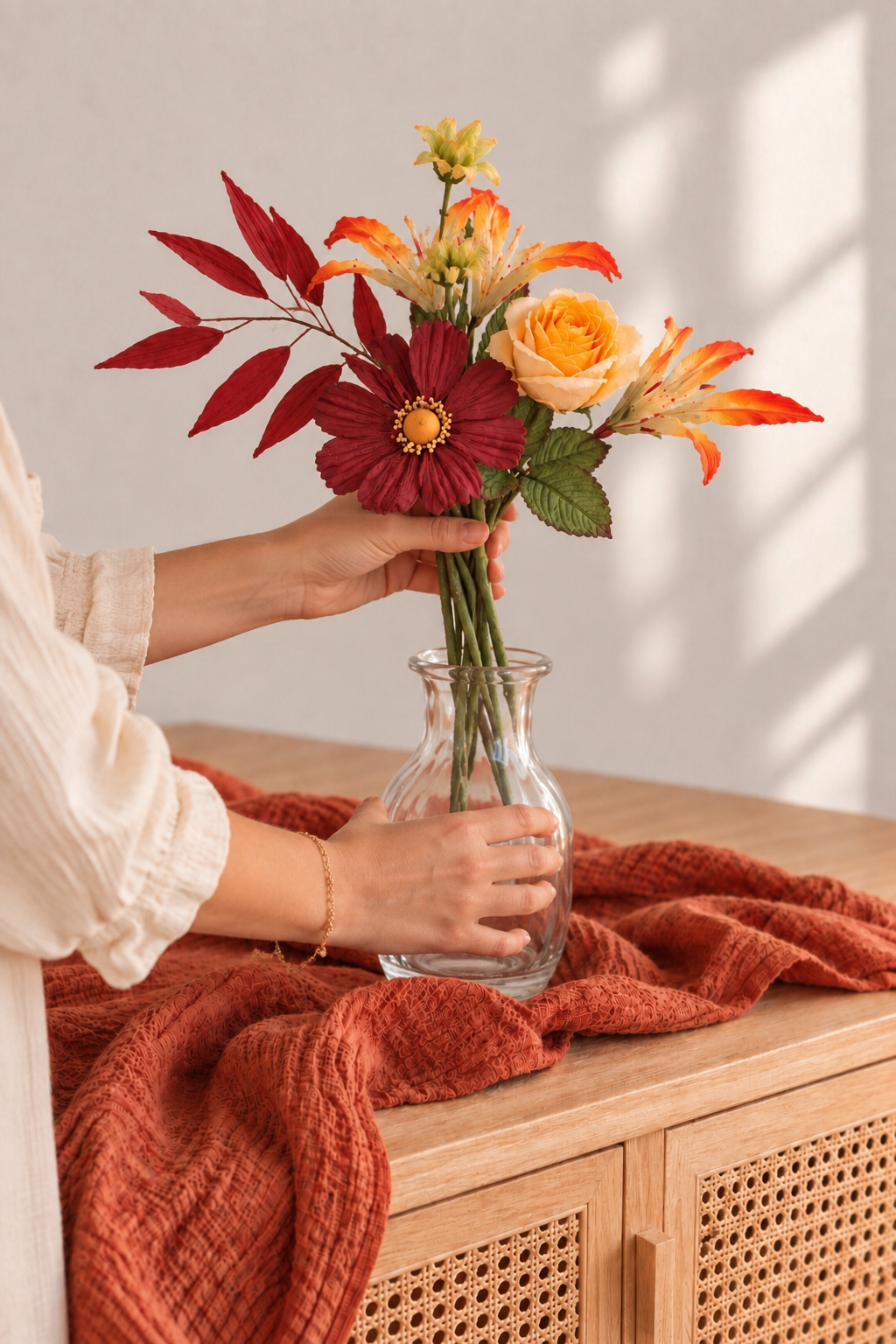 Bouquet de fleurs en papier TOPAZE